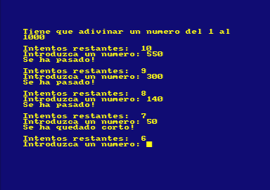 Adivinar un número